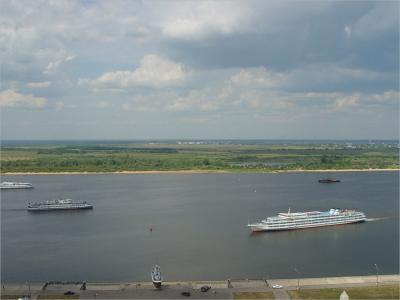 View to the Volga from Tchkalov's stairs