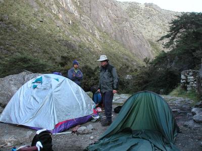 First camp (3200m)