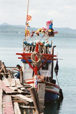 Colorful Thai Fishing Boat, Koh Chang, Trat