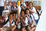 The Onluay students decorating candels, Ban On Luai, Mae On