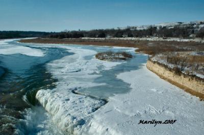 'looking out o'er the ice ... and water'