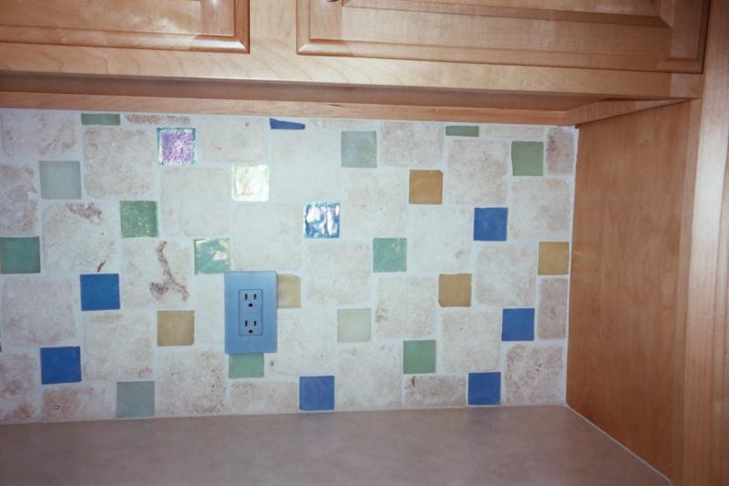 Close up of backsplash.