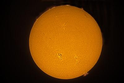 Sun with huge sun spot