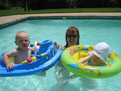 Swimming with Audrey - June 2003