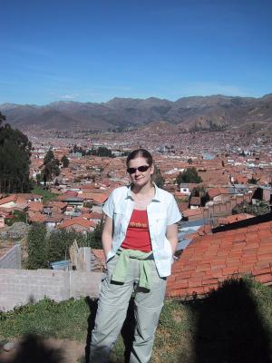 Jane - Cuzco Background On Walk Up To Sacsayhuaman