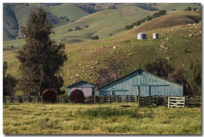 Blue barn