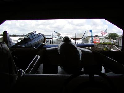 Inside looking out - do the aircraft in here dream of getting out into the wide blue yonder?