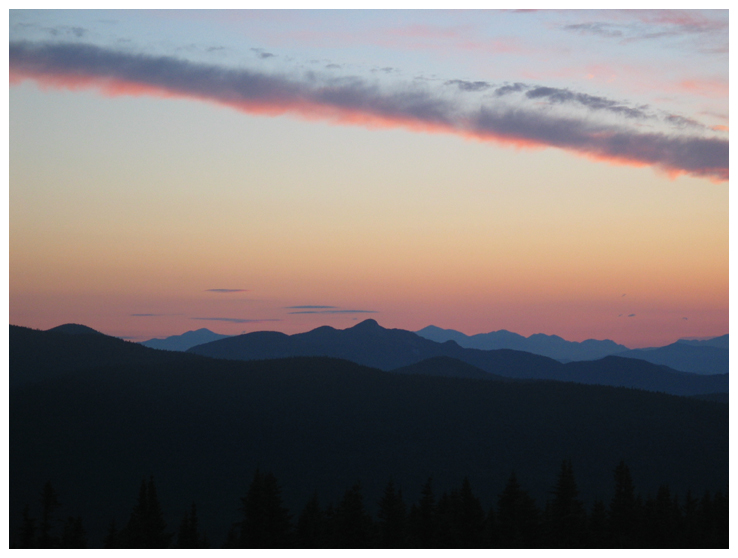 Adirondack Sunset from Pillsbury Mtn.