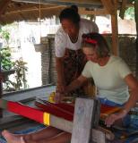 me learning to weave        Lombok