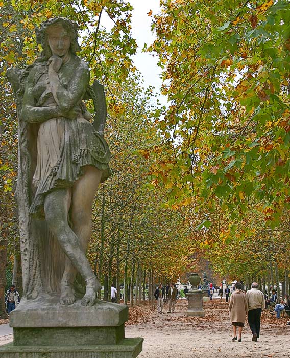 october walk in the luxembourg garden