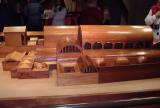 The wooden model of the Baths at Bath