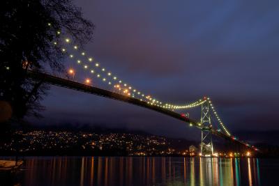 Lions Gate Bridge at Dawn, Vancouver