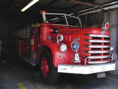 Avalon's classic fire engine, a Van Pelt