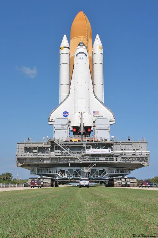 STS-114 Roll Out - 9655