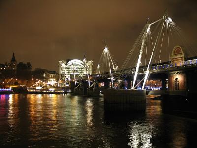 Hungerford Bridge and Charing Cross station