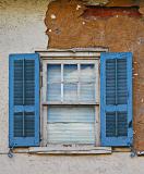 Blue shutters