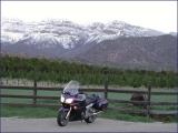 My FJR and the Topa Topa Mountains