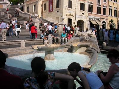 Fountain at Spanish Steps