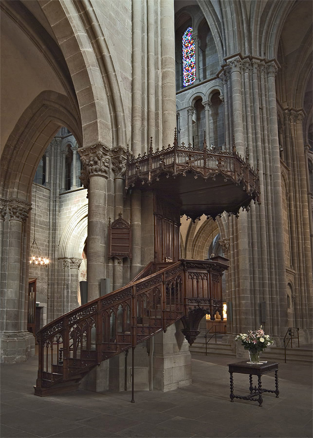 Jean Calvins pulpit in St-Pierre cathedral, Geneva #2