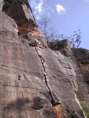 Me atop Pitch 1 of Joseph (grade Early teens)