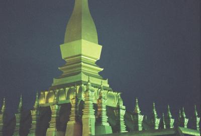 That Luang, at night