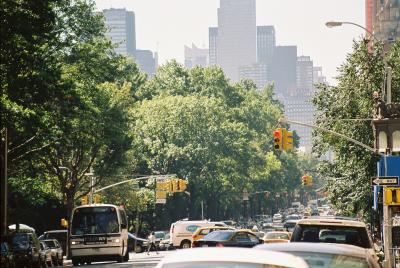 Looking south along CPW