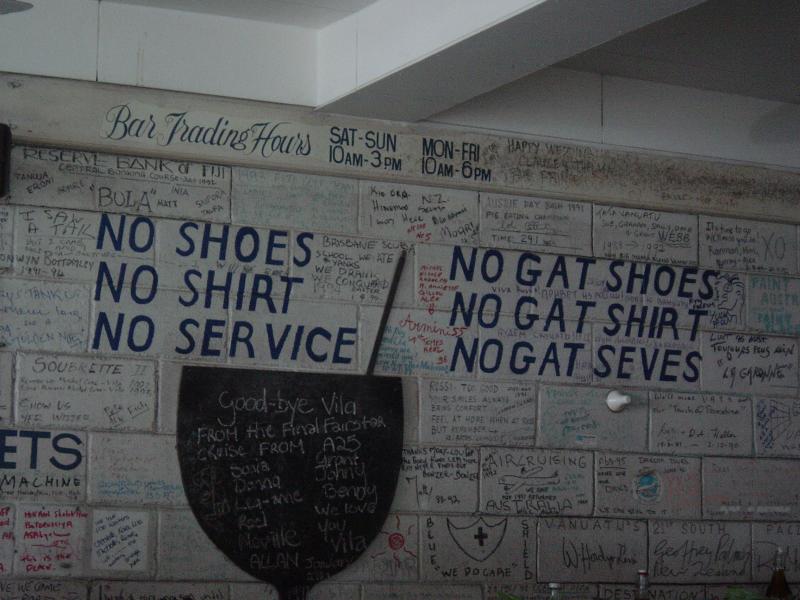 <b>No shoes, no shirt, no service</b><br><i><font size=-1>by Richard Stocks</font></i>