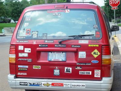 ZoomBoy Signs on Red