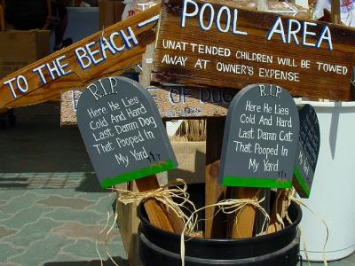 garden signs by Peggy