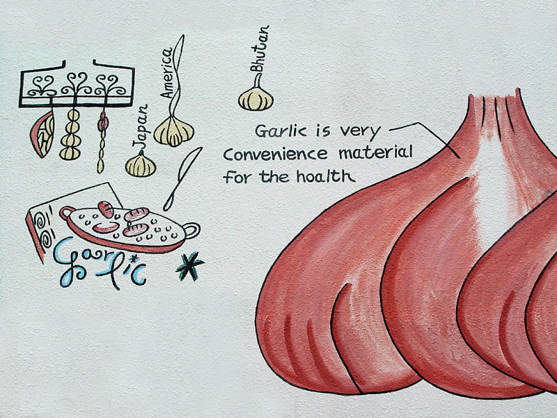 <p align=center> <b> Arin Kurin Garlic Restaurant </b> <br> <font size=1> by Helen Betts </font> </p>