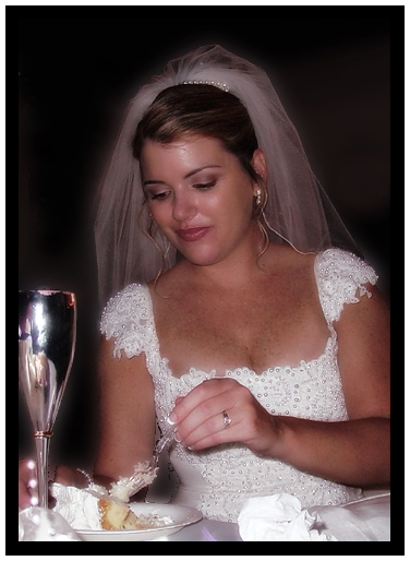 wedding cake by Peggy