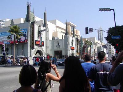 Chinese theater from across the street