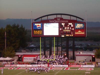 that's the UNLV band in those bleachers on the bottom