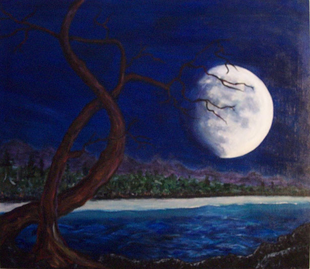 Moon, 28x32  SOLD