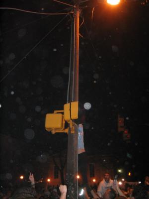 girl climbs pole 2