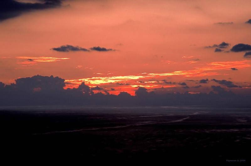 Four phases of one sunset * Winter