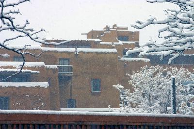 Snow in Santa Fe