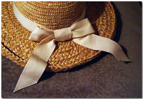 Straw Hat With Bow