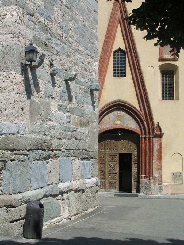 place de l'église. , Aoste