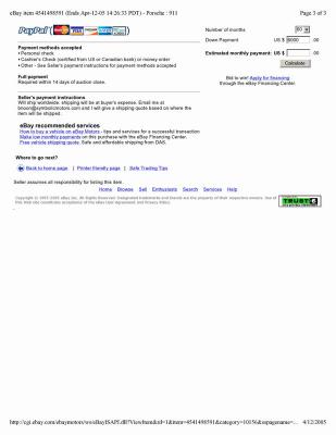 1967 Porsche 911S / 911R Clone - eBay Apr 12, 2005 $60,000 - Page 3