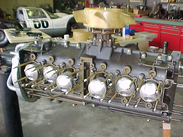 Case with pistons installed