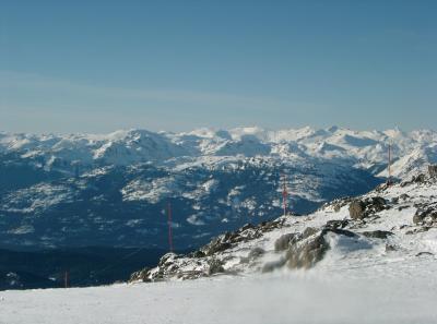 Snow capped mountains