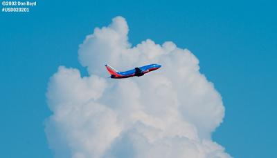 Southwest Airlines B737 aviation stock photo