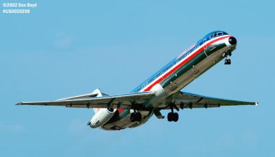 American Airlines MD-82 N454AA aviation stock photo