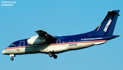 Skyway (Midwest Express Connection) Dornier 328 N351SK aviation stock photo