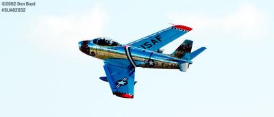 Ed Shipley's F-86 Sabre aviation air show stock photo