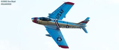 Ed Shipley's F-86 Sabre aviation air show stock photo