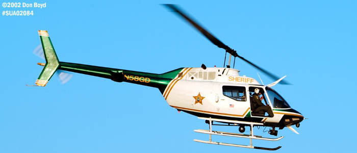 Martin County Sheriffs Office Bell OH-58A N58GD law enforcement aviation stock photo