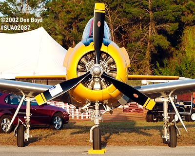 AT-6 aviation air show stock photo