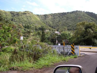 The main road narrows in North Maui